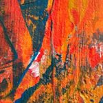 Intuition - Abstract Painted Background with Vibrant Colours