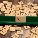 Quantum Computing - A scrabble board with the letters a and a