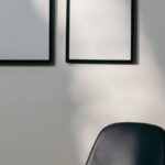 Coworking Spaces - Black Wooden Framed Black Padded Armchair