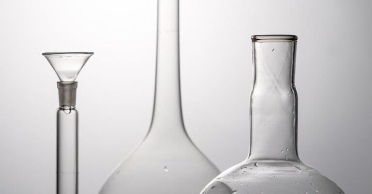 Standardized Tests - Glass Laboratory Vessels Filled with Water