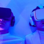 Human Augmentation - Close-Up Shot of Two People Playing VR Box