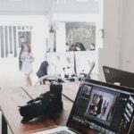 Business Models - Turned-on Gray Laptop Computer on Table