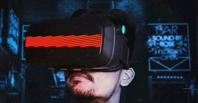 VR - Man Wearing Vr Goggles